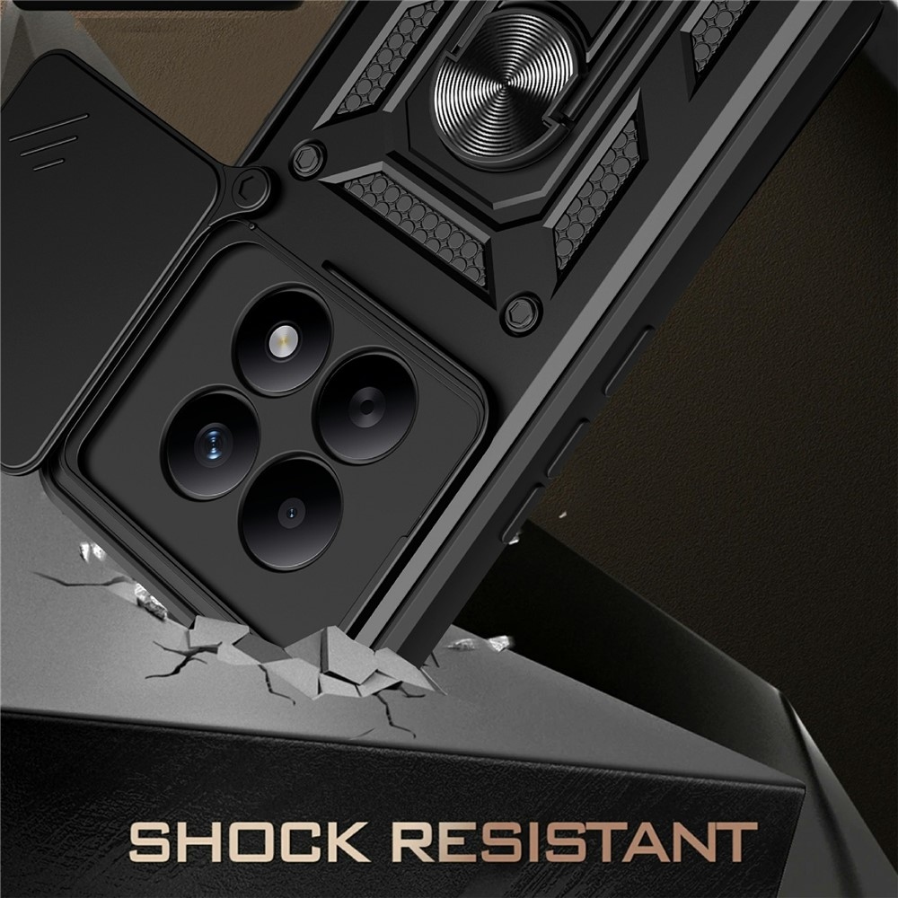 Slide odolný kryt na Xiaomi Poco M8 5G/Redmi Note 15 5G - čierny