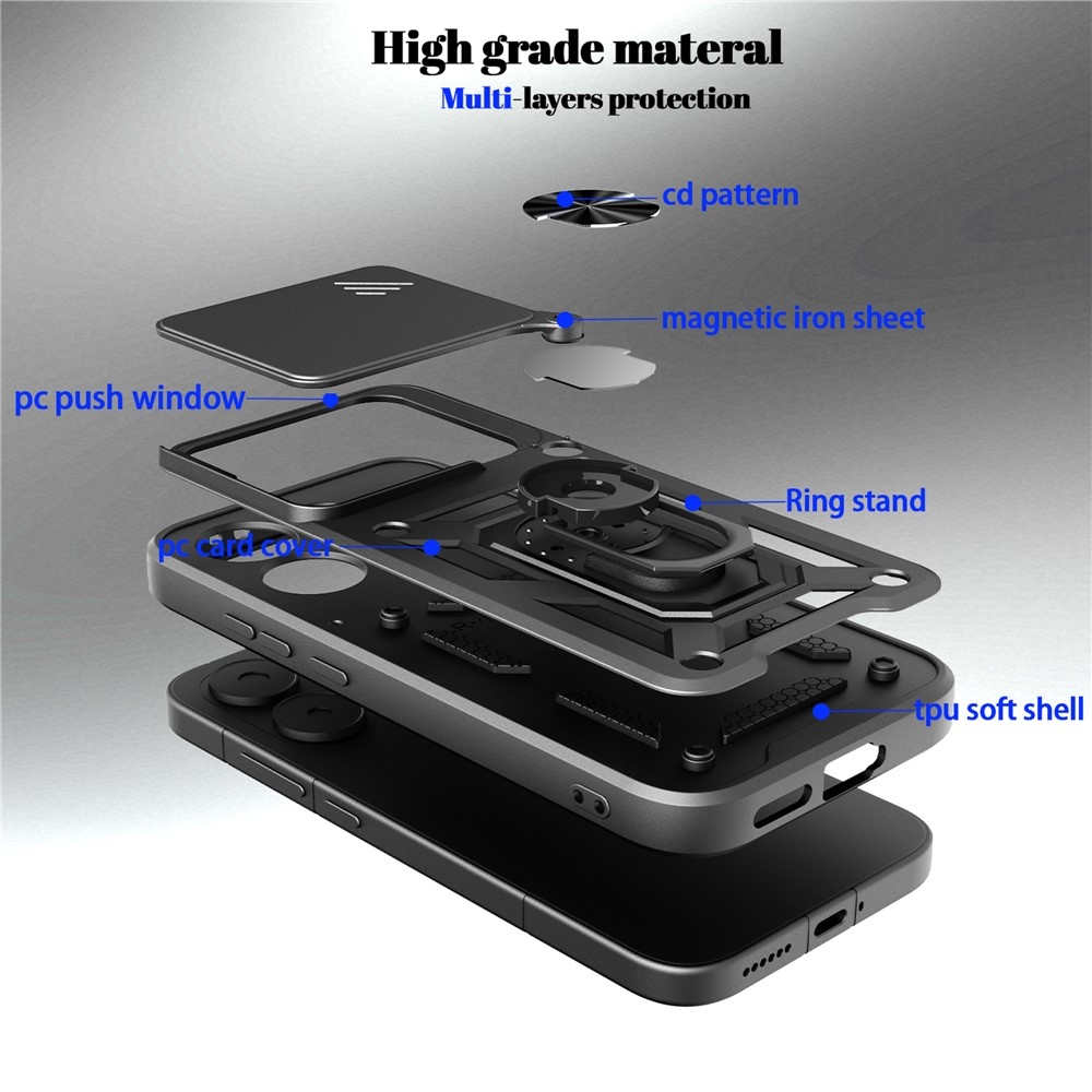 Slide odolný kryt na Xiaomi Poco X8 Pro 5G - čierny