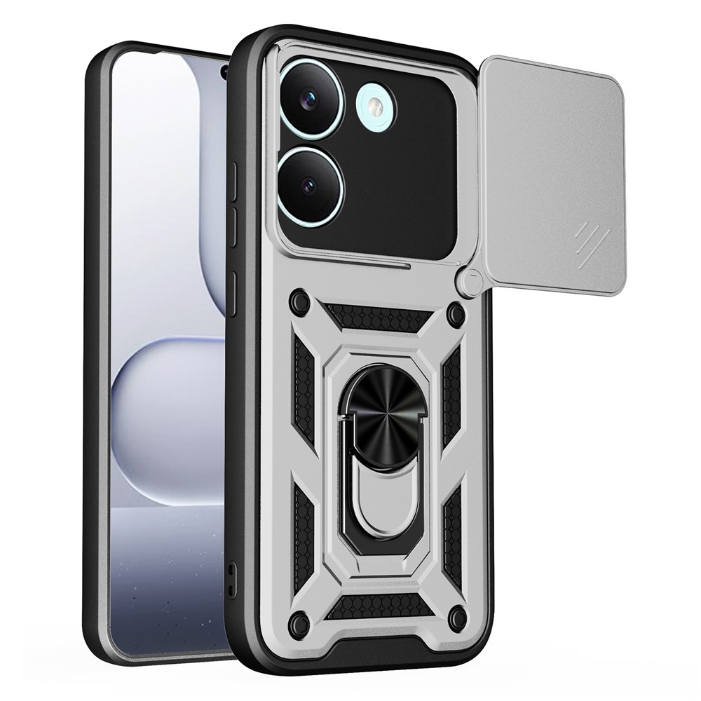 Slide odolný kryt na Xiaomi Poco X8 Pro 5G - strieborný