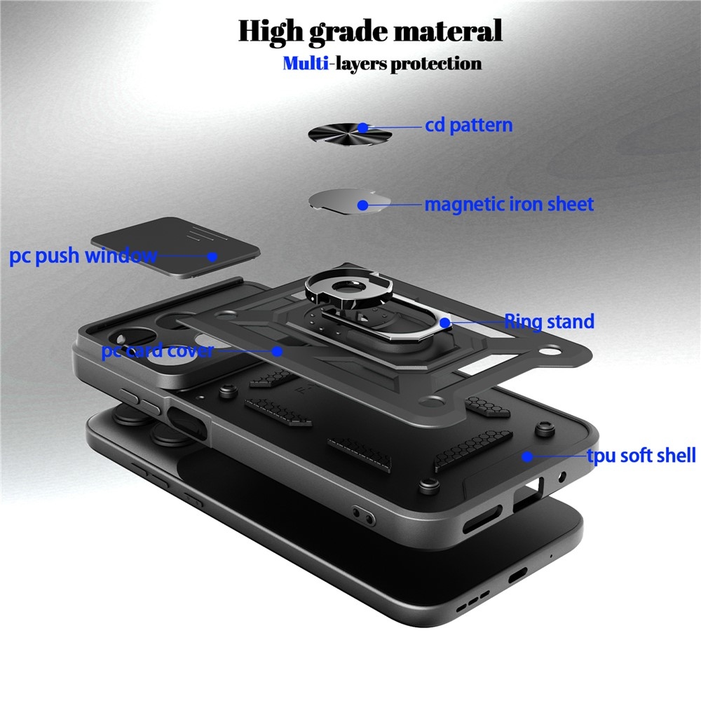 Slide odolný kryt na Xiaomi Poco X8 Pro Max 5G - čierny