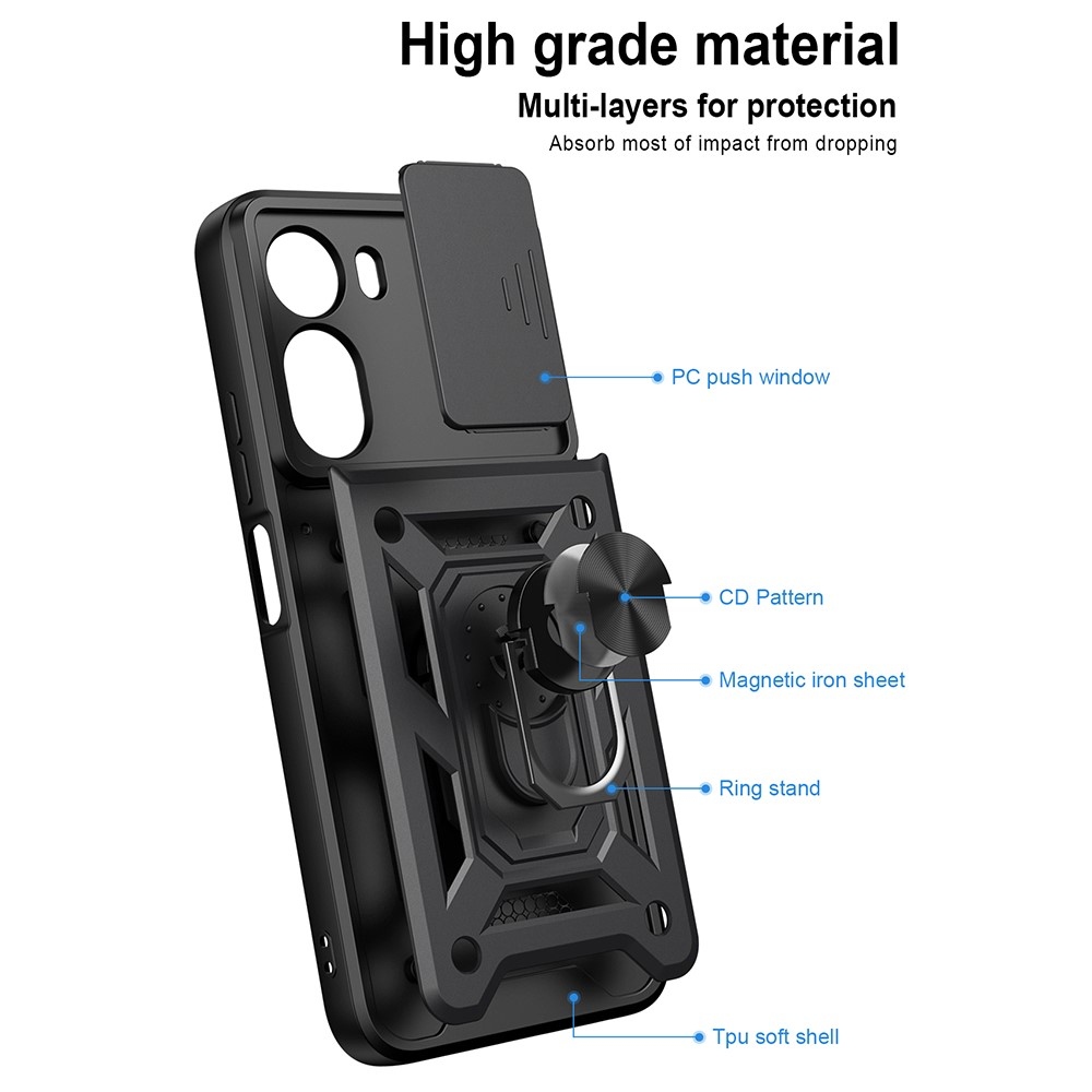 Slide odolný kryt na Xiaomi Redmi A7 Pro - čierny