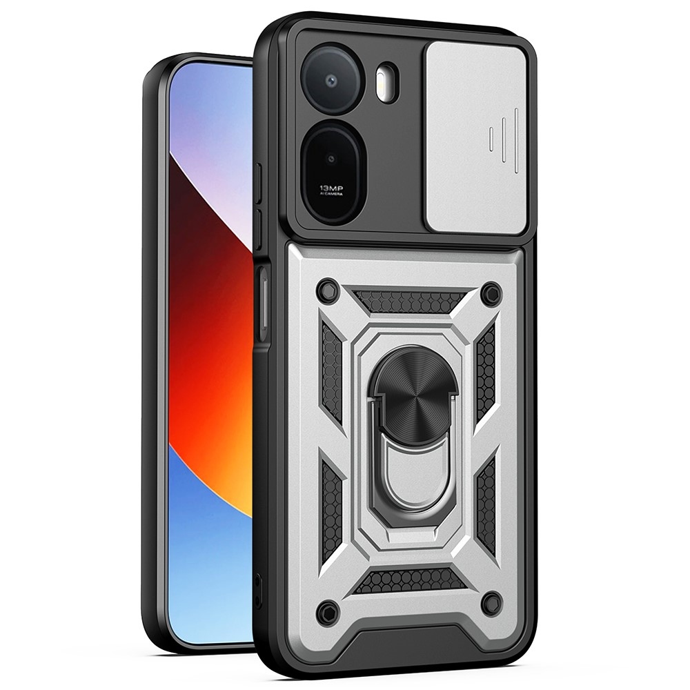 Slide odolný kryt na Xiaomi Redmi A7 Pro - strieborný