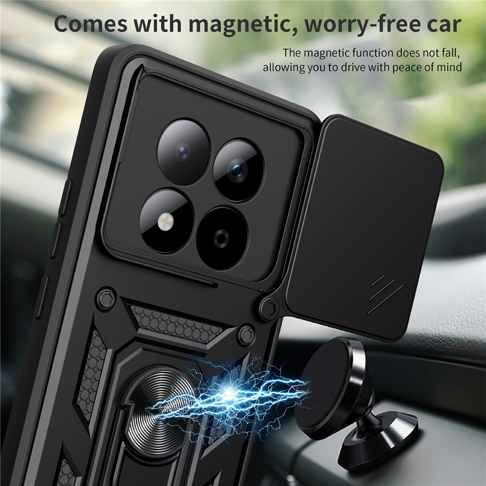 Slide odolný kryt na Xiaomi Redmi Note 15 Pro 5G - čierny