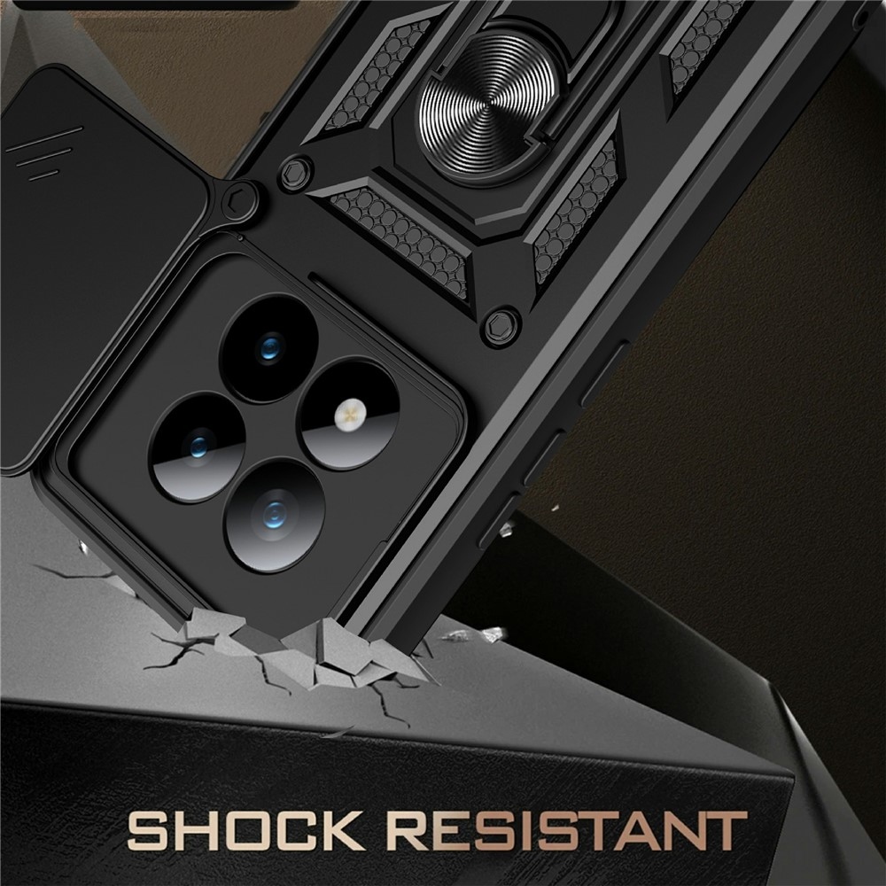 Slide odolný kryt na Xiaomi Redmi Note 15 Pro+ 5G - čierny