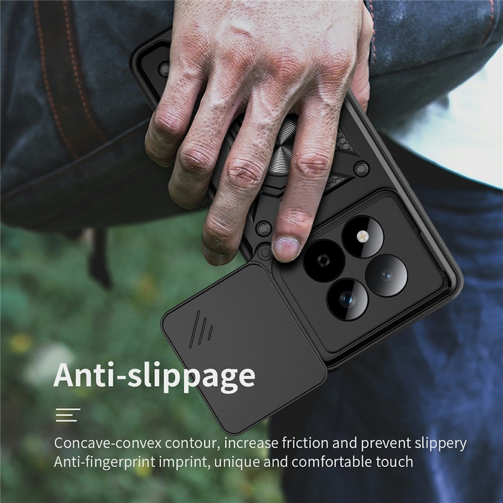 Slide odolný kryt na Xiaomi Redmi Note 15 Pro 5G - čierny