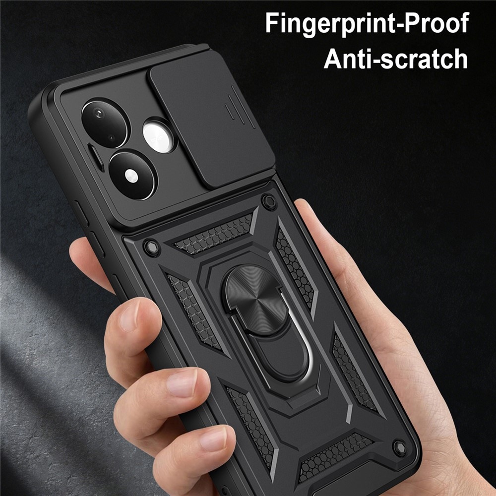 Slide odolný kryt na Xiaomi Redmi Note 17 4G/5G - čierny
