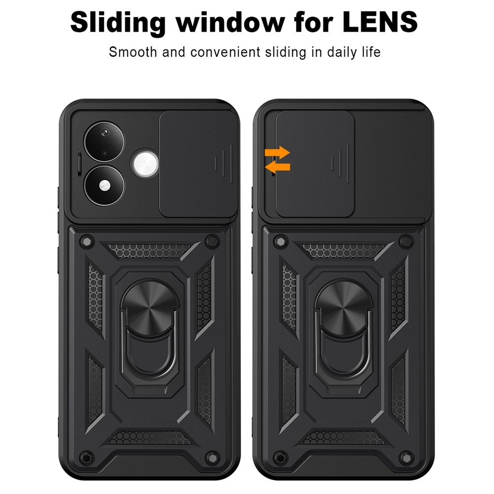Slide odolný kryt na Xiaomi Redmi Note 17 4G/5G - čierny