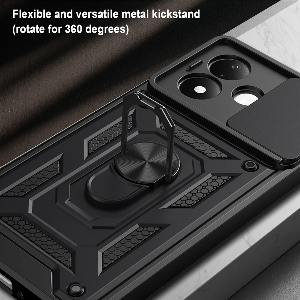 Slide odolný kryt na Xiaomi Redmi Note 17 4G/5G - čierny