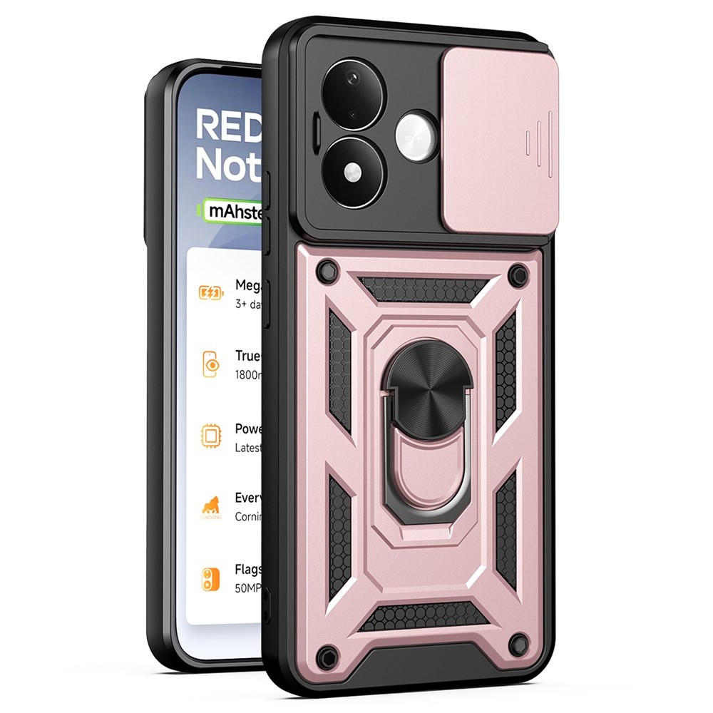 Slide odolný kryt na Xiaomi Redmi Note 17 4G/5G - ružovozlatý