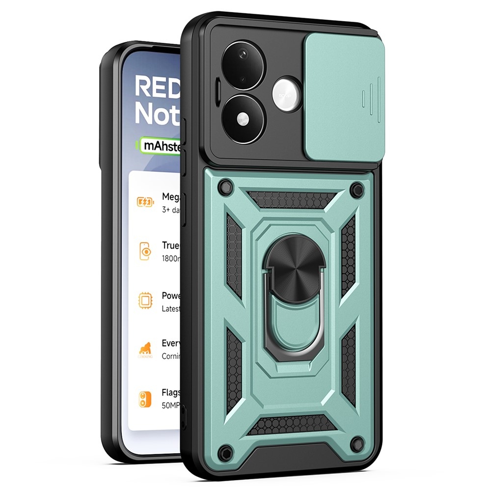Slide odolný kryt na Xiaomi Redmi Note 17 4G/5G - zelený