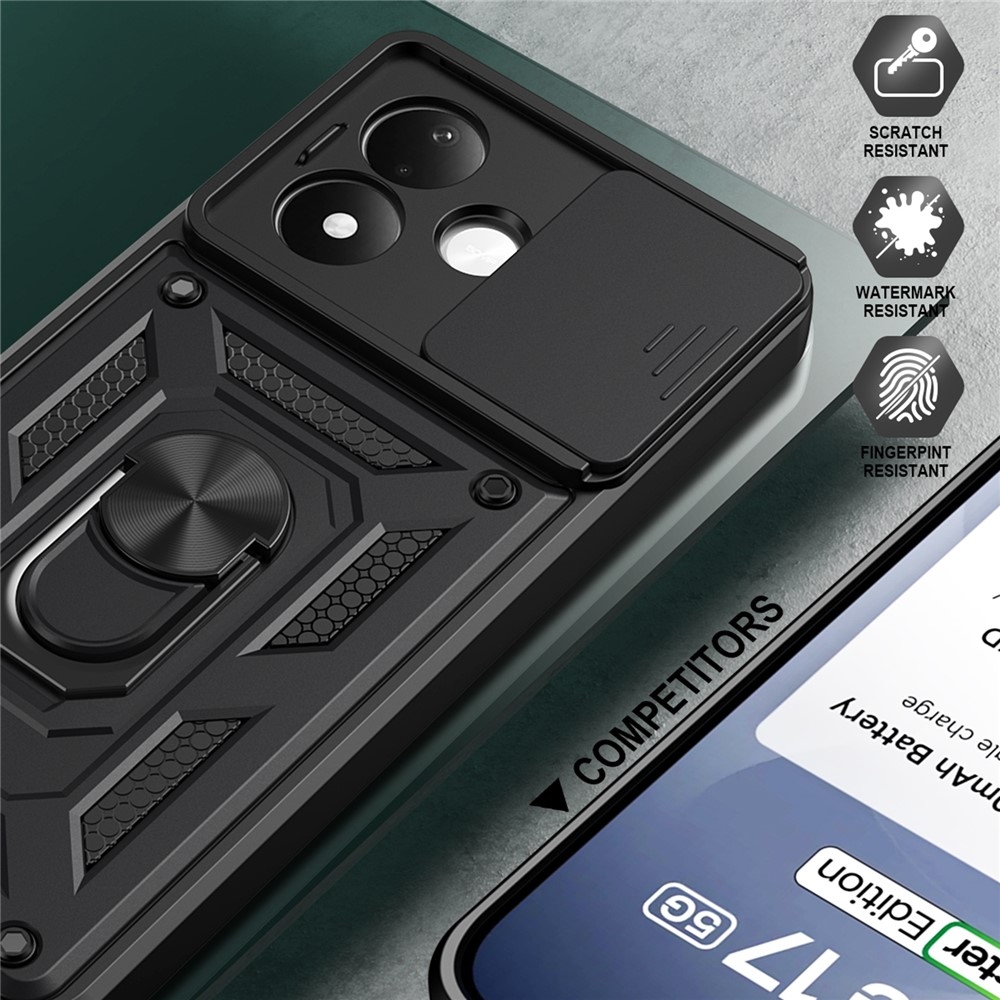 Slide odolný kryt na Xiaomi Redmi Note 17 Pro 5G - čierny