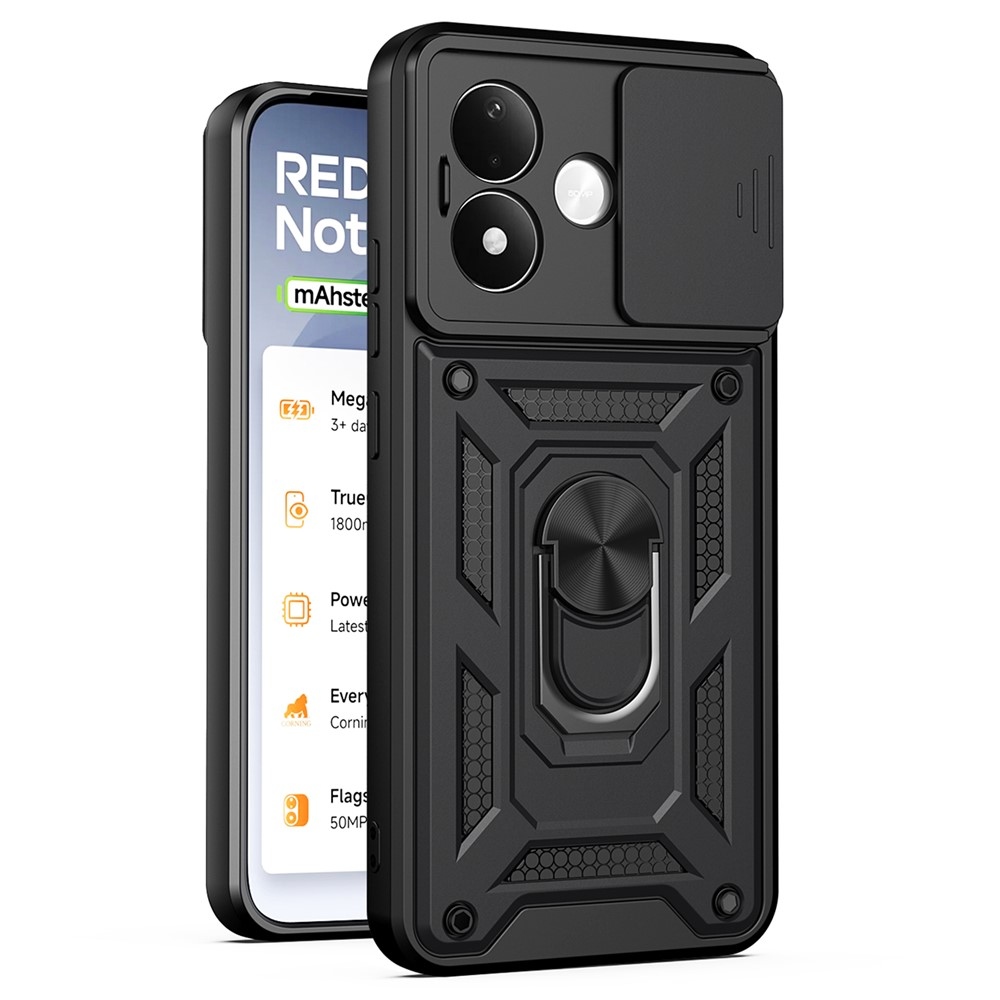 Slide odolný kryt na Xiaomi Redmi Note 17 Pro 5G - čierny