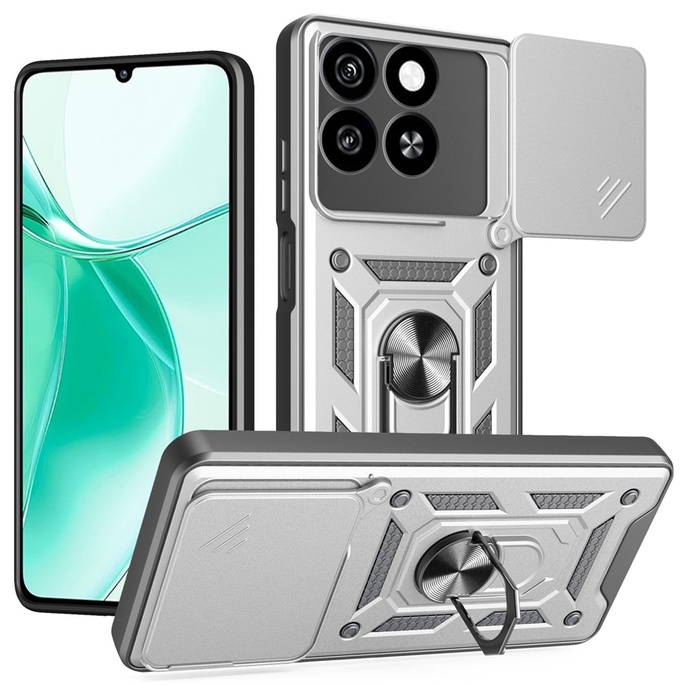 Slide odolný kryt na ZTE Blade A35 - strieborný