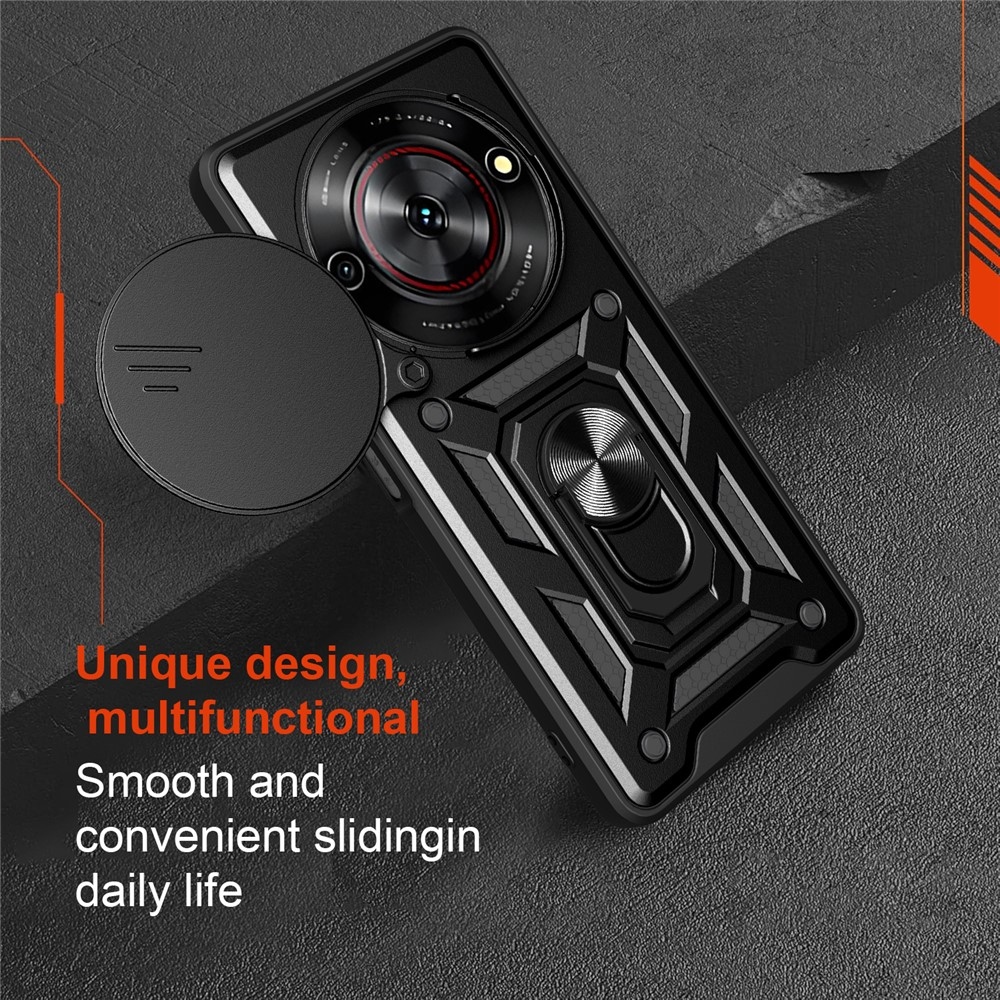 Slide odolný kryt na ZTE Blade A75 5G - čierny