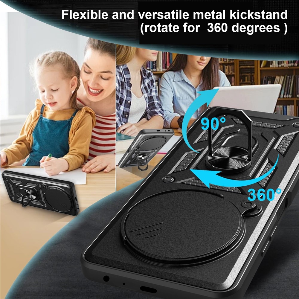 Slide odolný kryt na ZTE Blade A75 5G - čierny