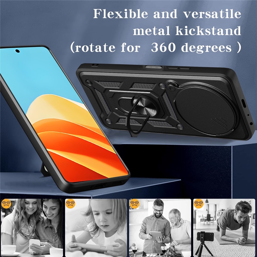 Slide odolný kryt na ZTE Blade A75 5G - čierny