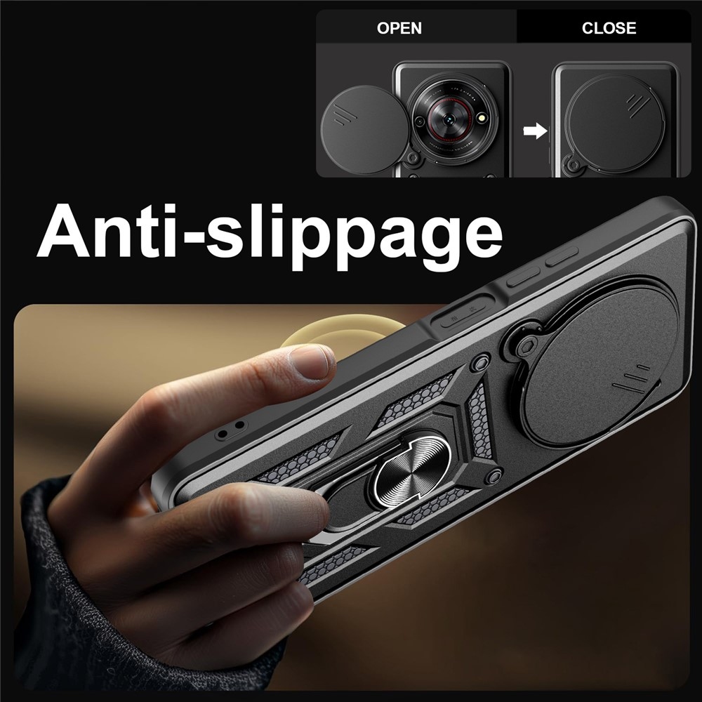 Slide odolný kryt na ZTE Blade A75 5G - čierny