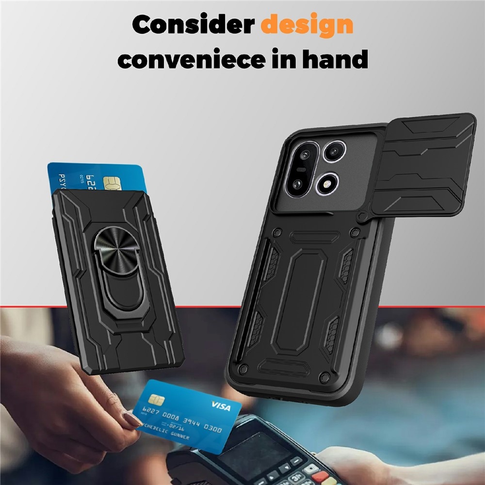 Slider odolný kryt na OnePlus 15 5G - čierny