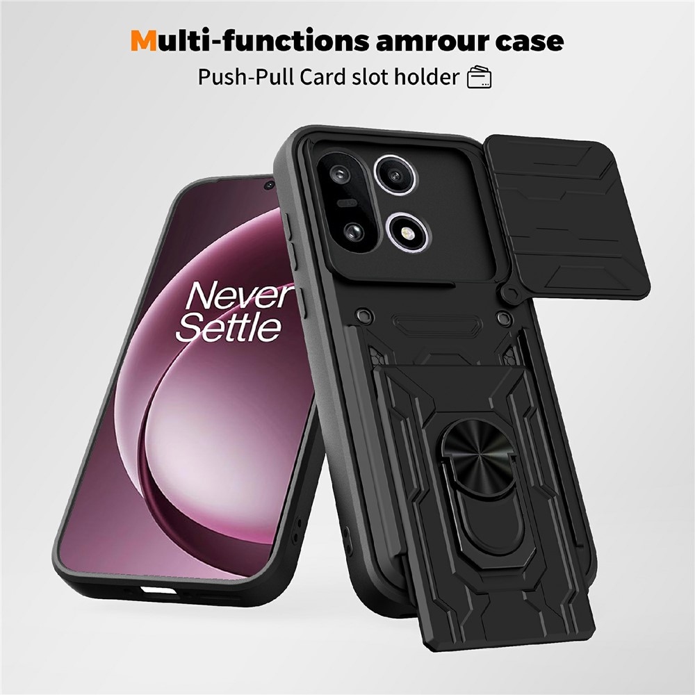 Slider odolný kryt na OnePlus 15 5G - čierny