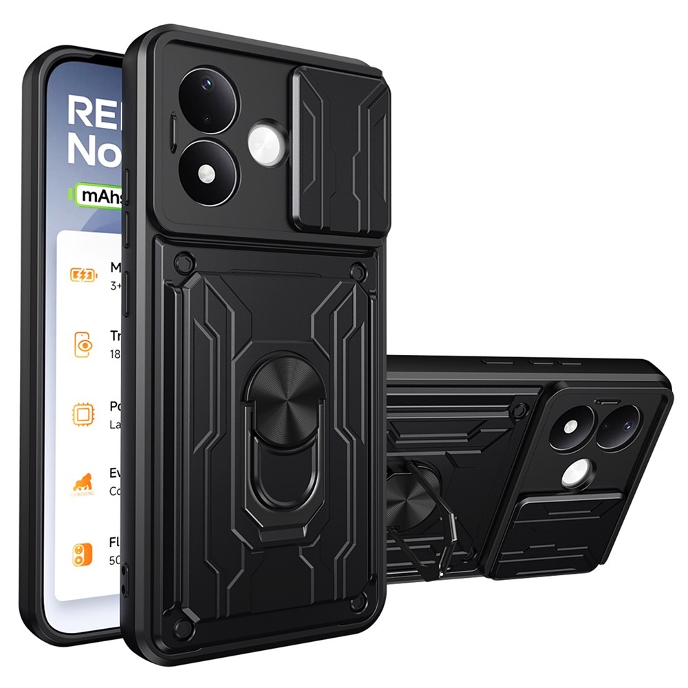 Slider odolný kryt na Xiaomi Redmi Note 17 Pro 5G - čierny