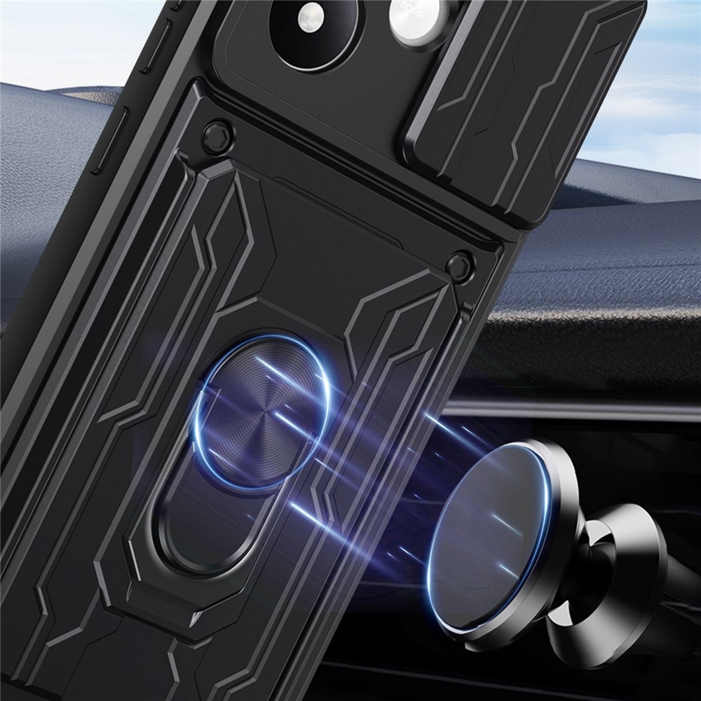 Slider odolný kryt na Xiaomi Redmi Note 17 Pro 5G - čierny