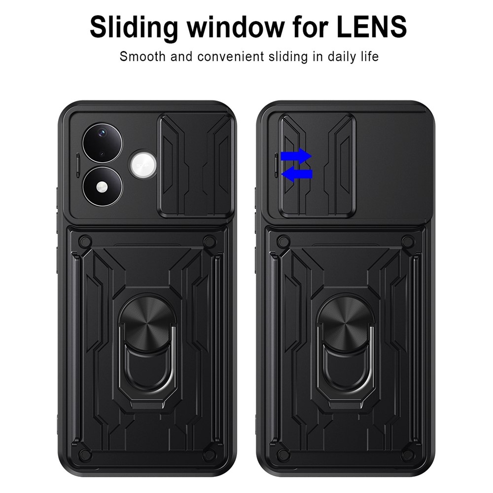 Slider odolný kryt na Xiaomi Redmi Note 17 Pro 5G - čierny