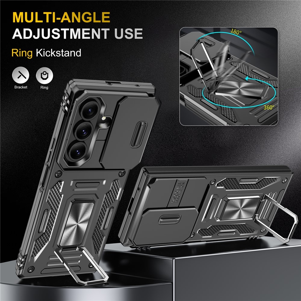 Slides odolný kryt na Samsung Galaxy Z Fold7 5G - čierny