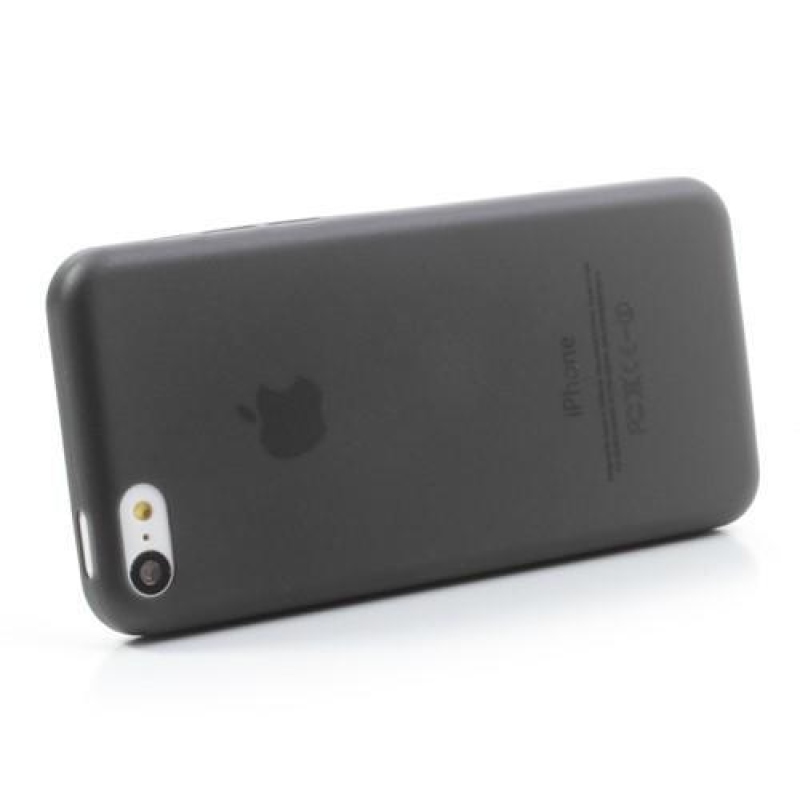 Slim plastový obal na iPhone 5C - čierny