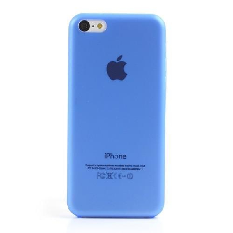 Slim plastový obal na iPhone 5C - modrý