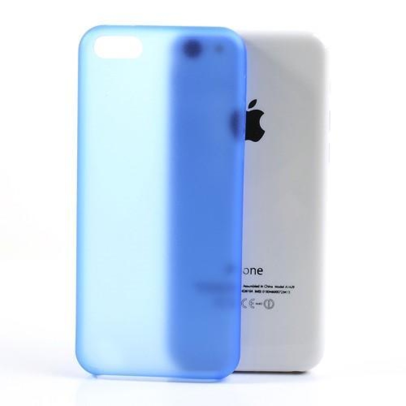 Slim plastový obal na iPhone 5C - modrý