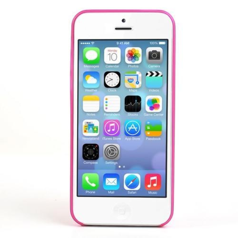 Slim plastový obal na iPhone 5C - rose