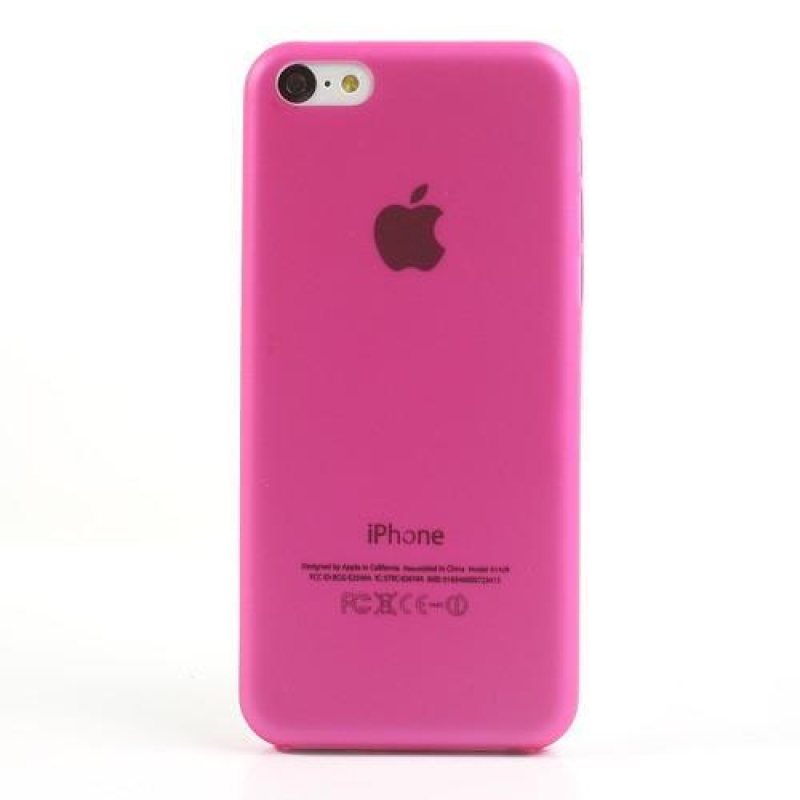 Slim plastový obal na iPhone 5C - rose