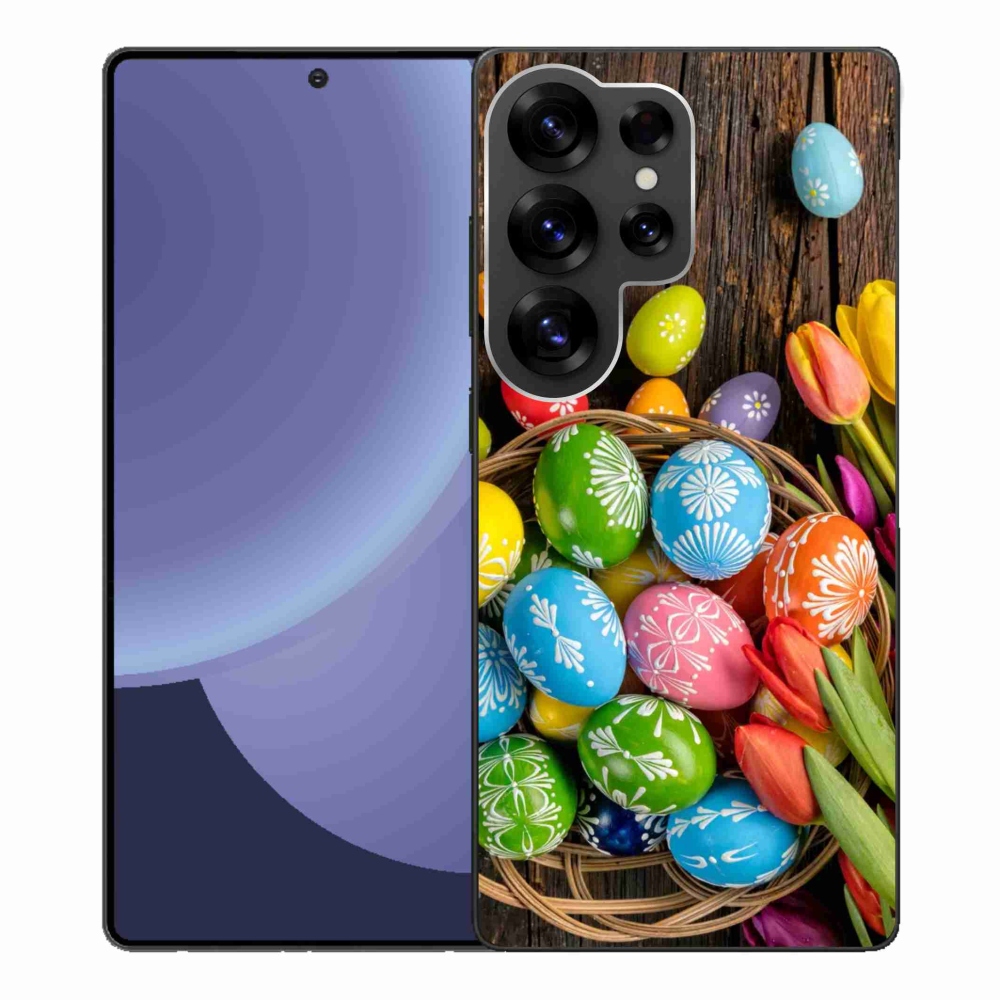 Gélový kryt mmCase na Samsung Galaxy S25 Ultra - veľkonočné vajíčka