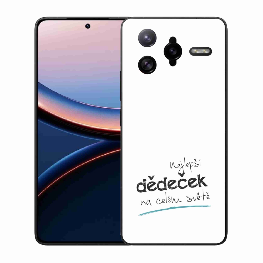 Gélový kryt mmCase na Xiaomi Poco F7 Ultra - najlepší dedko 3 biele pozadie