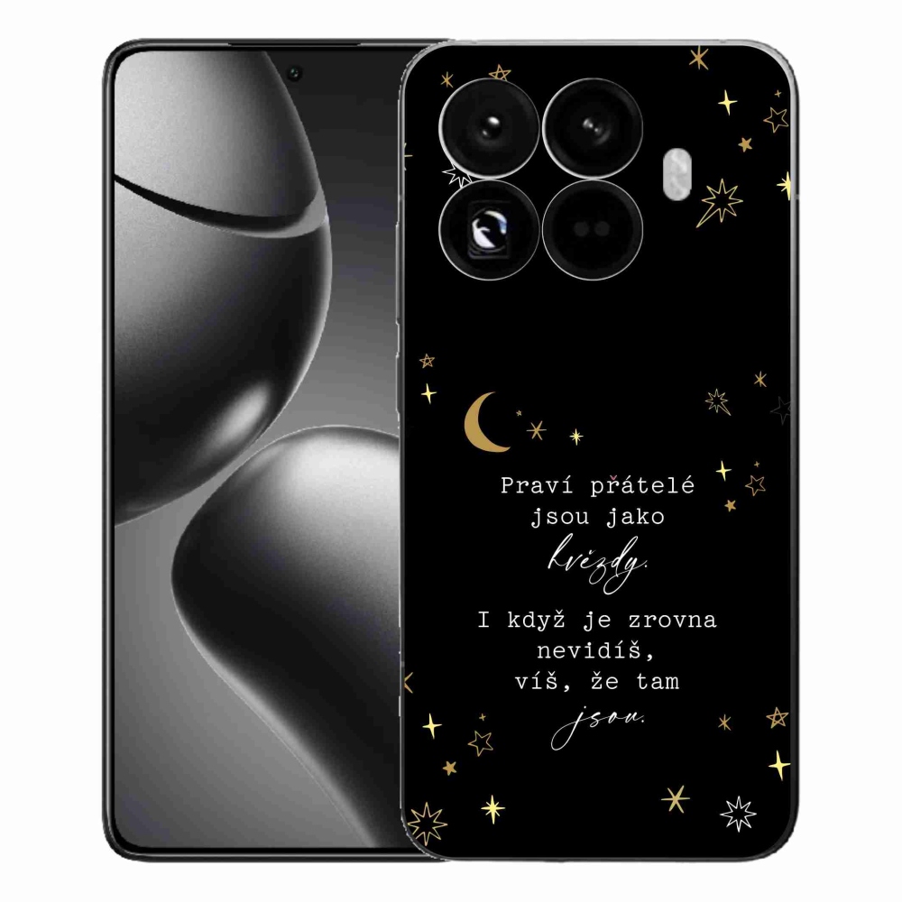Gélový kryt mmCase na Xiaomi 15T Pro - citát 6 čierne pozadie