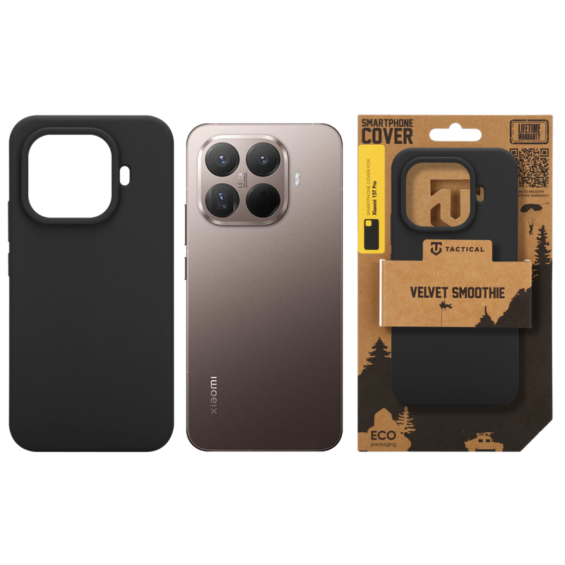 Taktický zamatový kryt Smoothie pre Xiaomi 15T Pro Asphalt