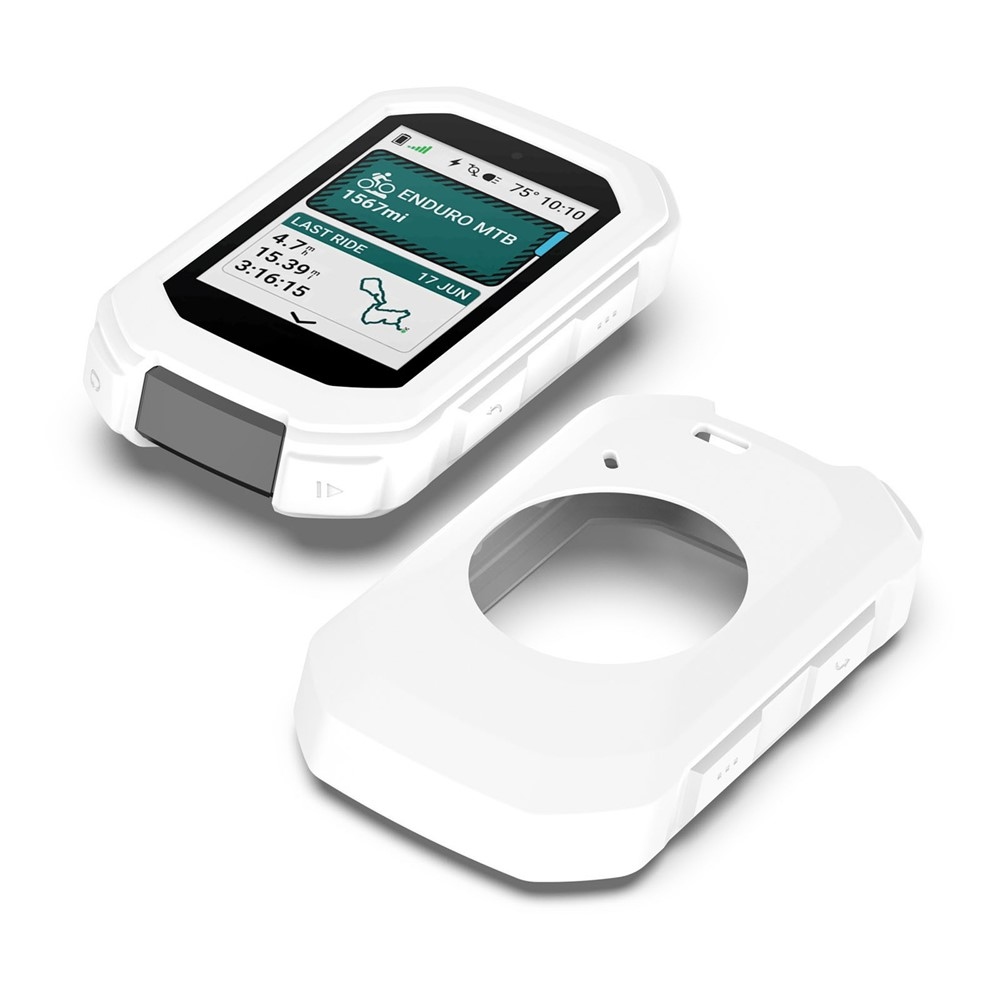Snug silikónový obal na GPS cyklonavigácii Garmin Edge MTB - biely
