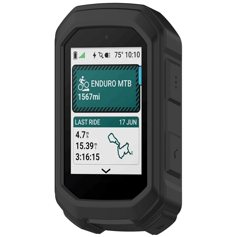 Snug silikónový obal na GPS cyklonavigácii Garmin Edge MTB - čierny