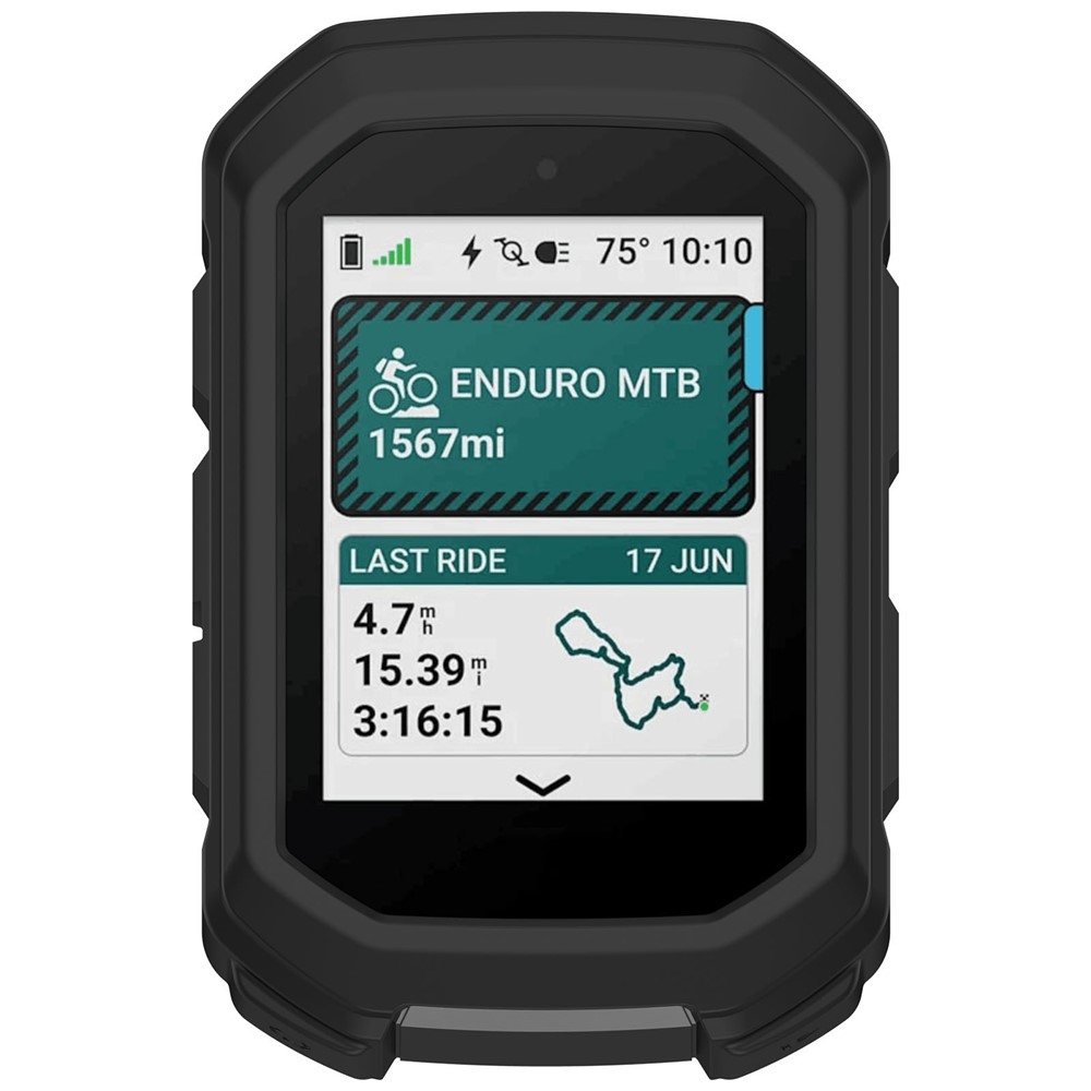 Snug silikónový obal na GPS cyklonavigácii Garmin Edge MTB - čierny