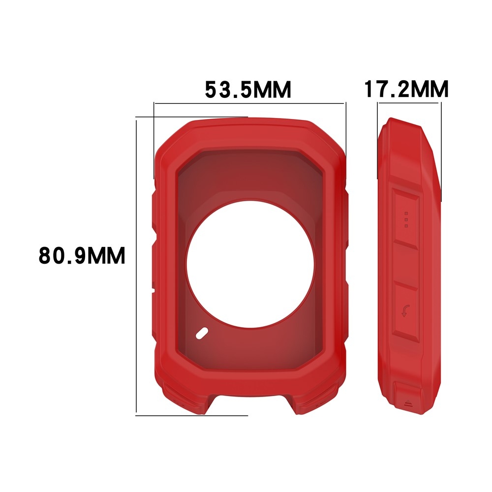 Snug silikónový obal na GPS cyklonavigácii Garmin Edge MTB - červený