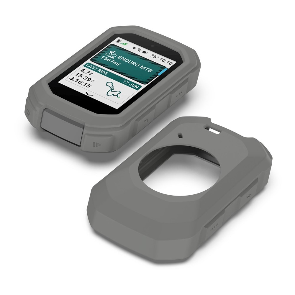 Snug silikónový obal na GPS cyklonavigácii Garmin Edge MTB - tmavosivý