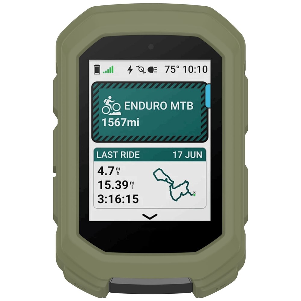 Snug silikónový obal na GPS cyklonavigácii Garmin Edge MTB - zelený