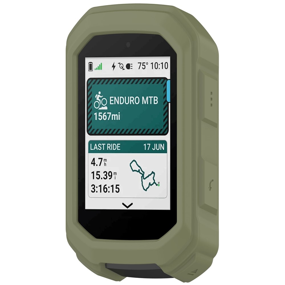 Snug silikónový obal na GPS cyklonavigácii Garmin Edge MTB - zelený