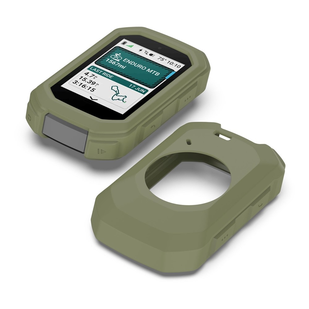 Snug silikónový obal na GPS cyklonavigácii Garmin Edge MTB - zelený
