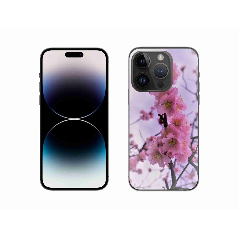 Gélový kryt mmCase na iPhone 14 Pro - kvety 7