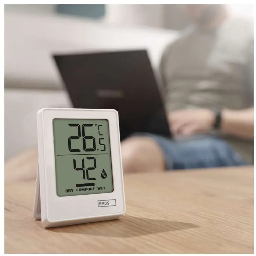 Digitálny teplomer s vlhkomerom, bezdrôtový snímač E0345