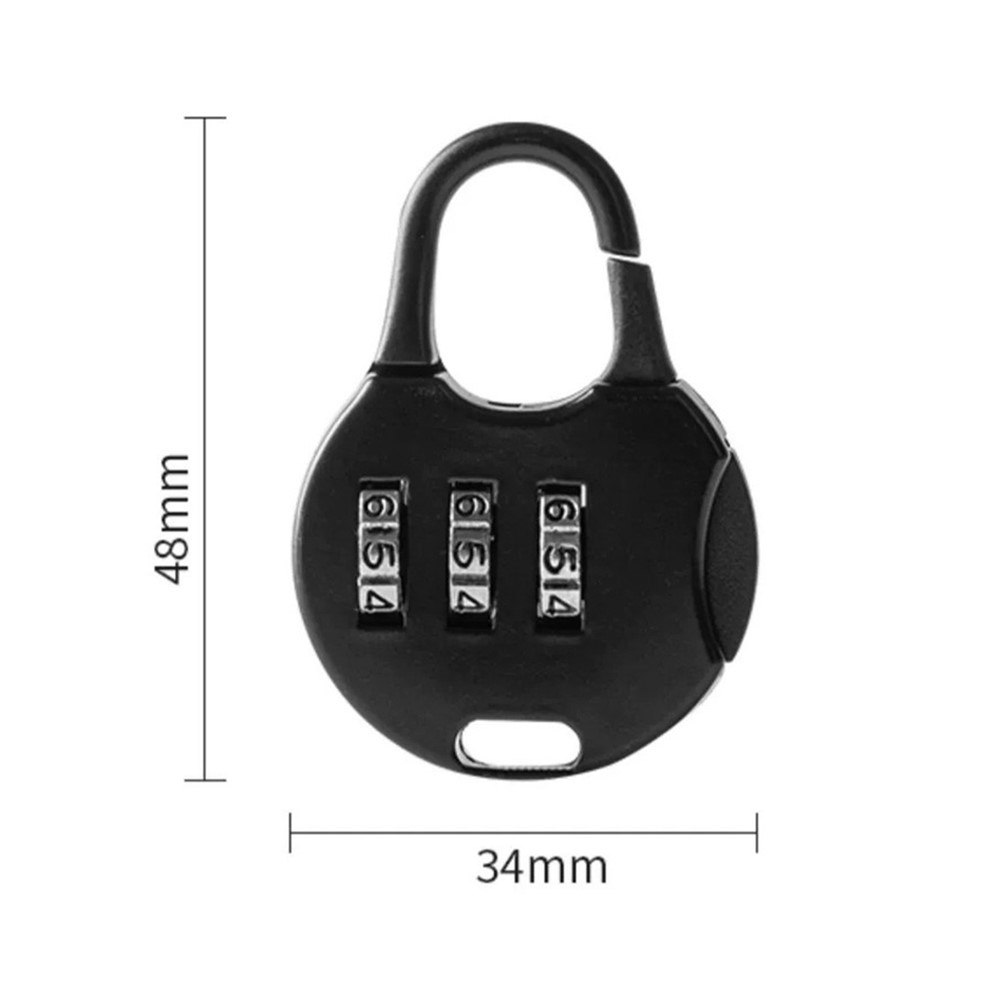 Súprava (5ks) mini kombinačných zámkov s trojmiestnym kódom