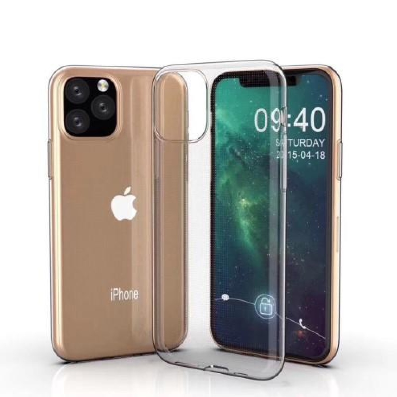 Soft gélový obal na mobil Apple iPhone 11 Pro Max 6.5 (2019) - transparentné