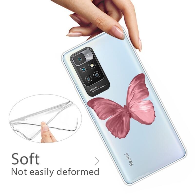 Soft gélový obal na mobilný telefón Xiaomi Redmi 10/Redmi 10 (2022) - motýľ