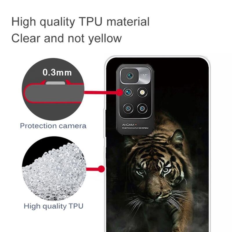 Soft gélový obal na mobilný telefón Xiaomi Redmi 10/Redmi 10 (2022) - tiger